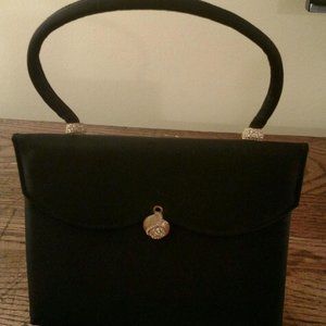 Black Purse/Handbag with crystal gem accents